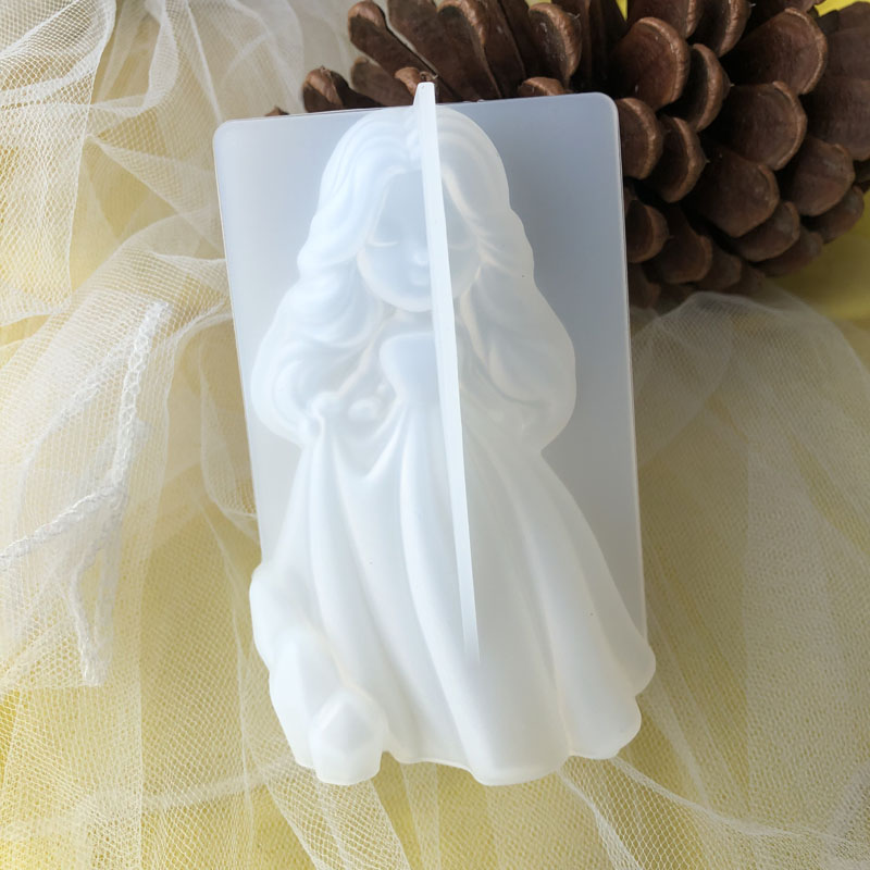 3D かわいいプリンセスシリコーンキャンドルモールド天使の女 - Soap Mold Silicone Loaf のレビューと価格