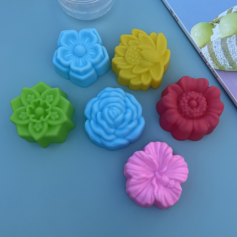 花の形をしたシリコンキャンドルモールド,日曜大工の3Dローズ - Soap Mold Silicone Loaf のレビューと価格