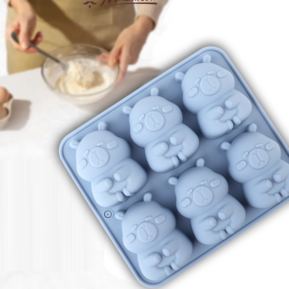 かわいいカピバラの形をしたシリコンケーキ型1個。チョコレート - Soap Making Items のレビューと価格