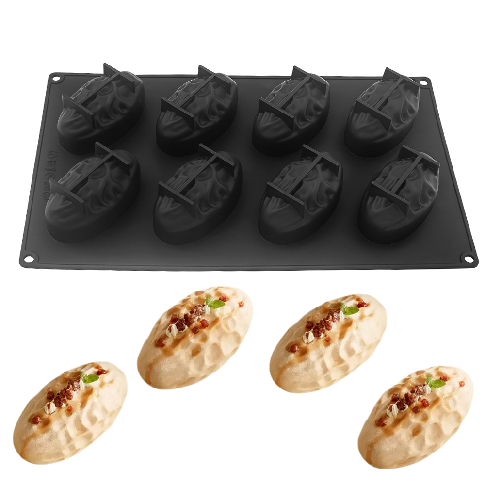 3または8セルのナツメヤシ型食品グレードシリコンムースケーキ - Soap Making Gloves のレビューと価格