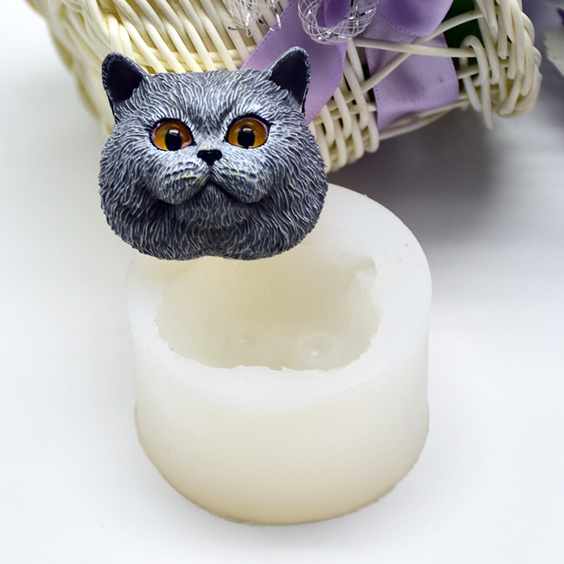 シリコーン型短毛猫型手作りチョコレート石鹸型フォンダンケーキ - Soap Making Kit のレビューと価格