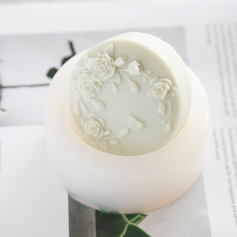 ラウンド形状バラの花手作り石鹸シリコーン型牡丹バラの花石鹸金 - Soap Mold Silicone Loaf のレビューと価格