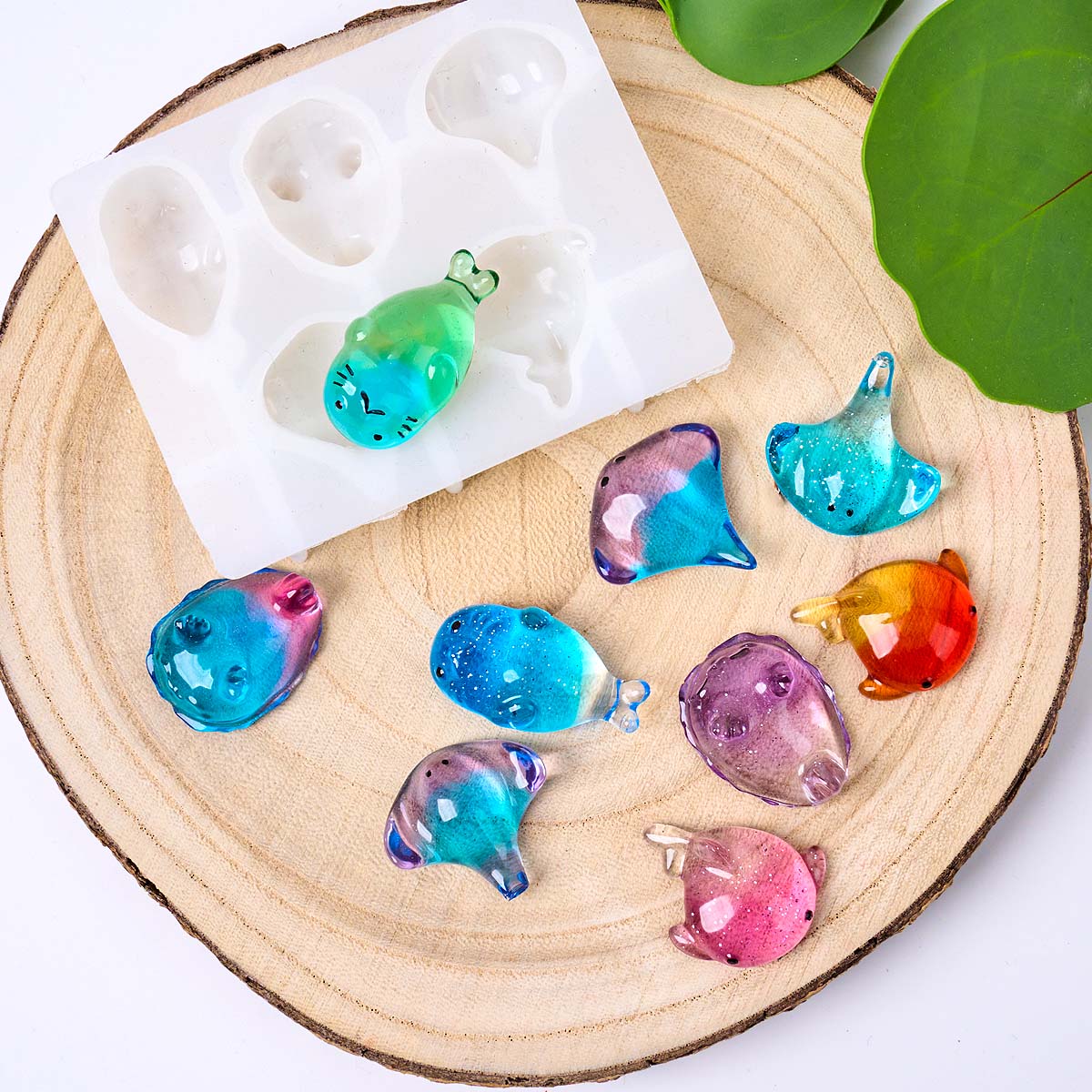 3Dヒーリング可愛いマンタ鯨シリコンモールドDIYキーホルダ - Soap Making Kit のレビューと価格