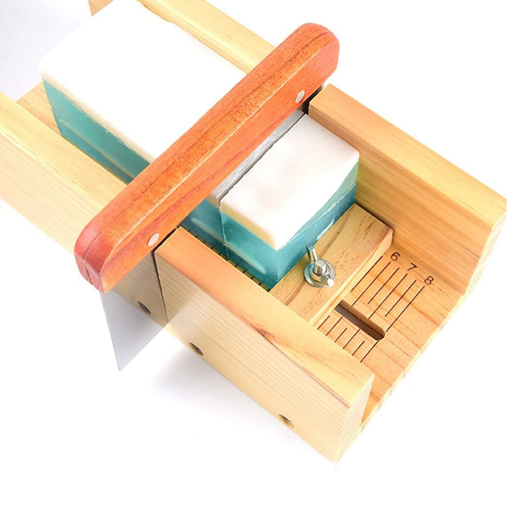 1.2Lシリコンソープモールドキット 42オンス木製シリコン - Soap Making Book のレビューと価格