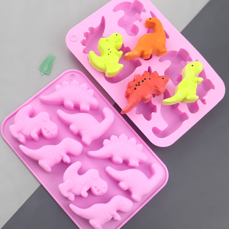 ブルース卸売 8匹の恐竜漫画シリコンケーキ型 DIY手作り石 - Soap Making Kit のレビューと価格