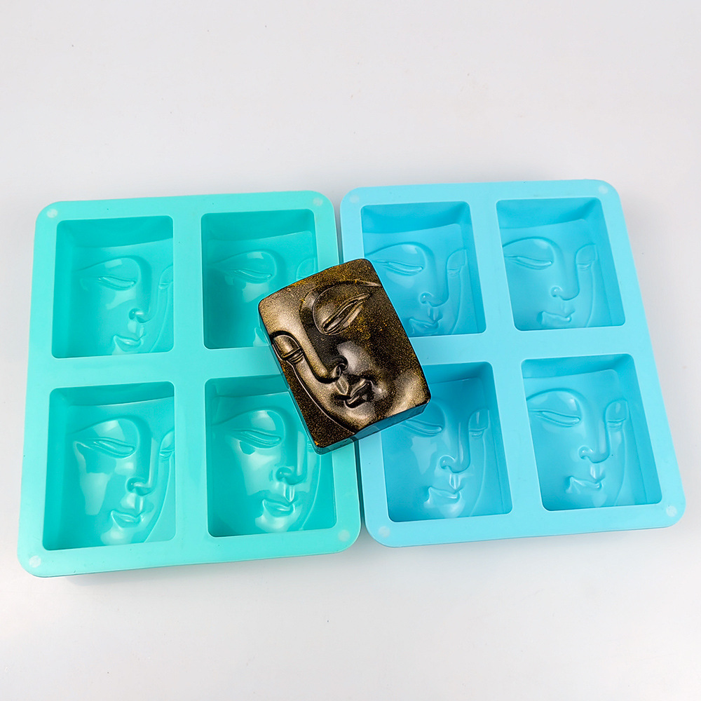 シリコン石鹸型,4ホール,ポートレート,宗教的な石鹸,手工芸 - Soap Mold Silicone Loaf のレビューと価格
